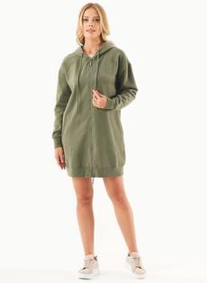 Soft Touch Sweat Jacket Long Olive via Shop Like You Give a Damn