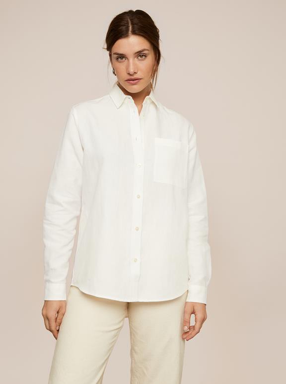 Willow Blouse Linen Off-White from Shop Like You Give a Damn