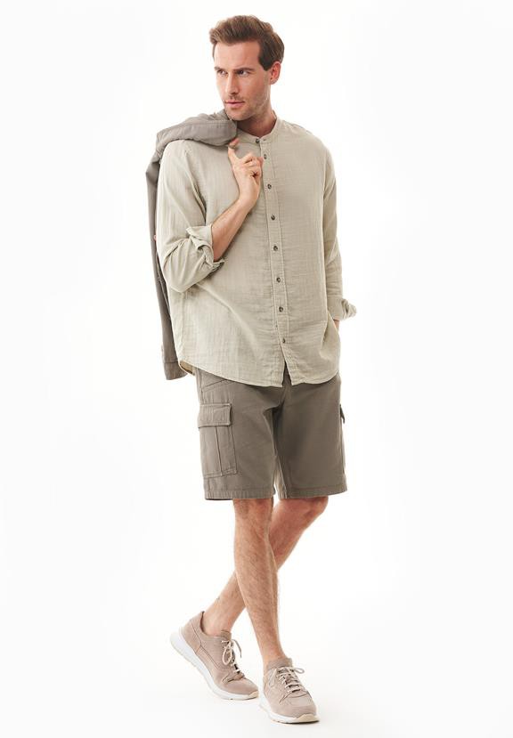 Shirt With Stand Up Collar Tint Green from Shop Like You Give a Damn