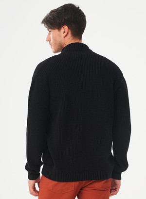 Shawl Collar Sweater Black from Shop Like You Give a Damn