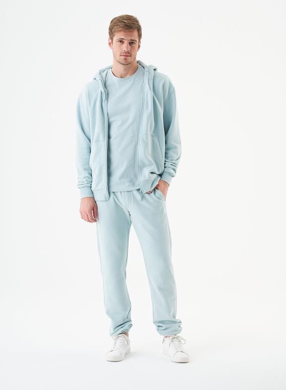Unisex Zip Up Hoodie Junda Mint Blue from Shop Like You Give a Damn