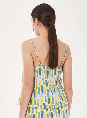 Spaghetti Straps Top Yellow Blue from Shop Like You Give a Damn