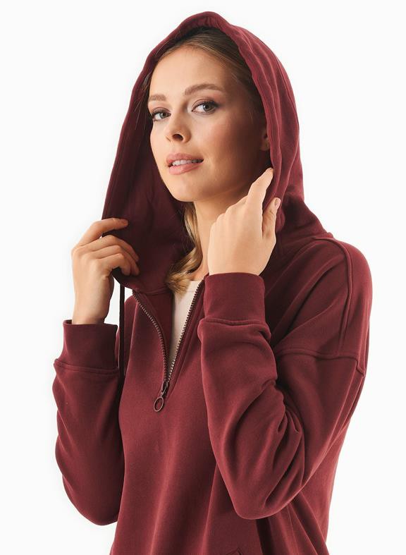 Sweat Hoodie Organic Cotton Bordeaux from Shop Like You Give a Damn
