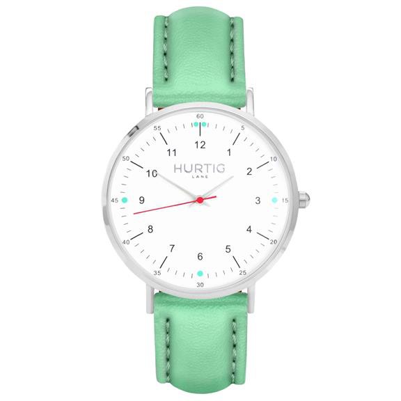 Moderno Watch Silver, White & Mint from Shop Like You Give a Damn