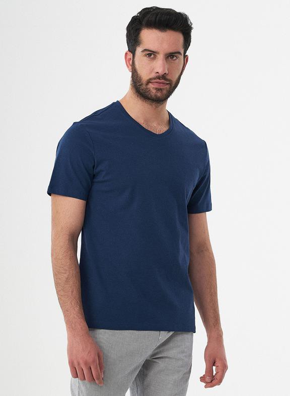 Basic T-Shirt Biologisch Katoen Blauw from Shop Like You Give a Damn