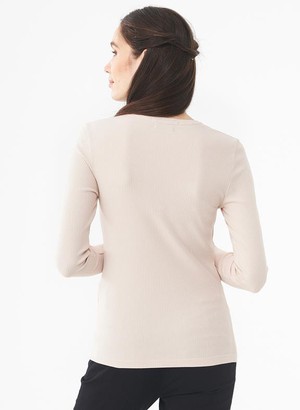 Long Sleeve Top Stone Beige from Shop Like You Give a Damn