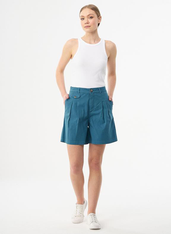 Organic Cotton Shorts Petrol Blue from Shop Like You Give a Damn
