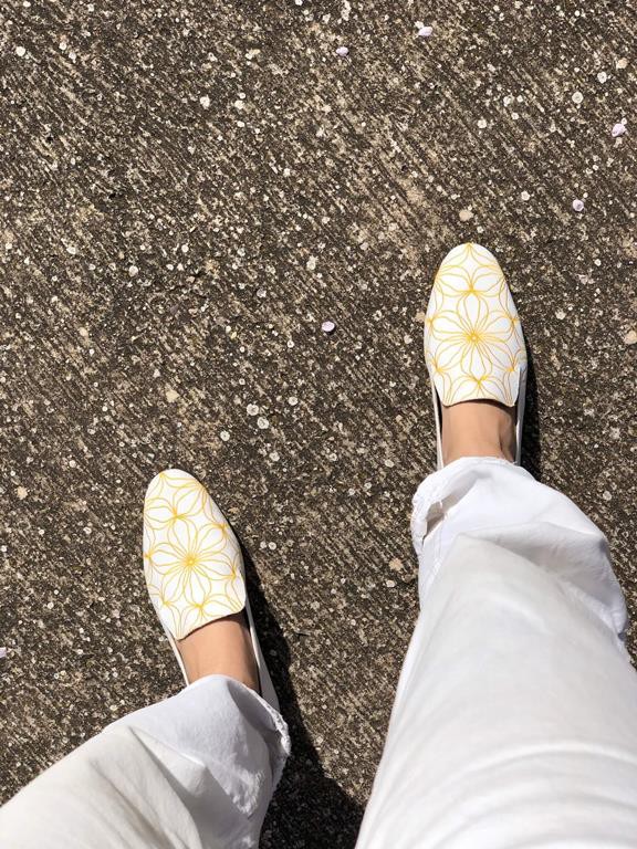 Loafers Flowers Yellow & White from Shop Like You Give a Damn