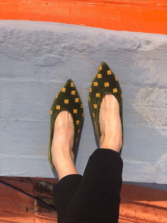 Flats Coccinelle Green from Shop Like You Give a Damn