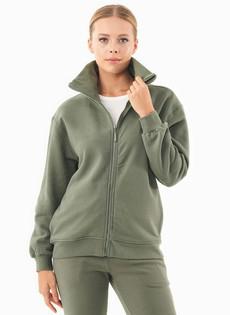 Soft Touch Sweat Jacket Olive via Shop Like You Give a Damn