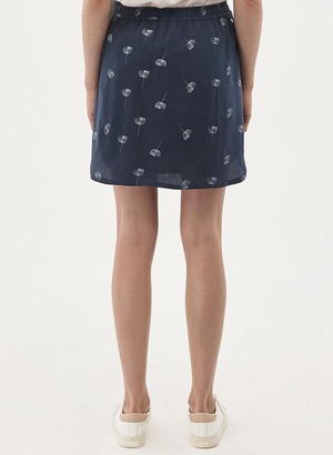 Tencel Short Skirt Navy Blue from Shop Like You Give a Damn