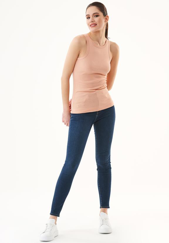 Top Ribbed Tan Orange from Shop Like You Give a Damn