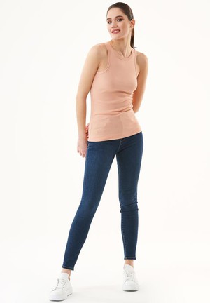 Top Ribbed Tan Orange from Shop Like You Give a Damn