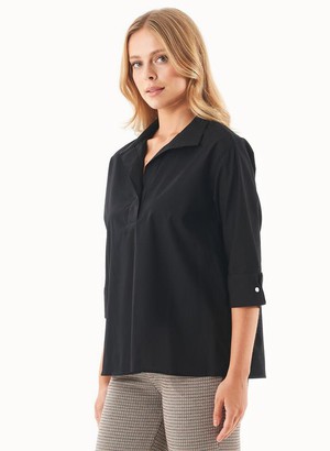 Blouse Organic Cotton Black from Shop Like You Give a Damn