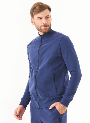 Soft Touch Sweat Jacket Navy from Shop Like You Give a Damn