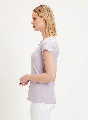 Basic T-Shirt Organic Cotton Lilac from Shop Like You Give a Damn