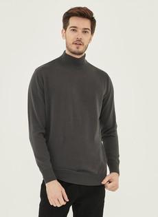 Turtleneck Sweater Dark Grey via Shop Like You Give a Damn