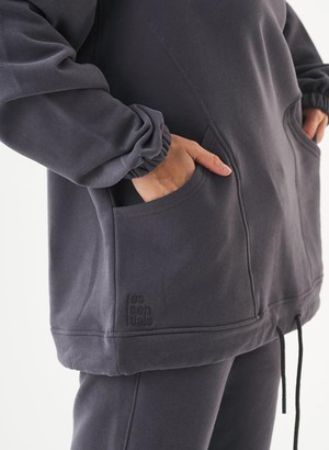 Oversized Hoodie Hande Dark Grey from Shop Like You Give a Damn