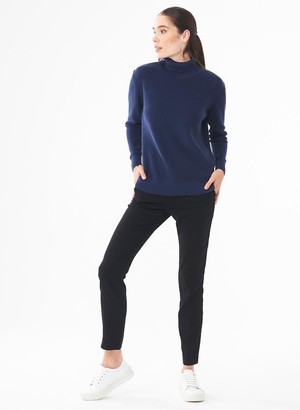 Turtleneck Sweater Dark Blue from Shop Like You Give a Damn