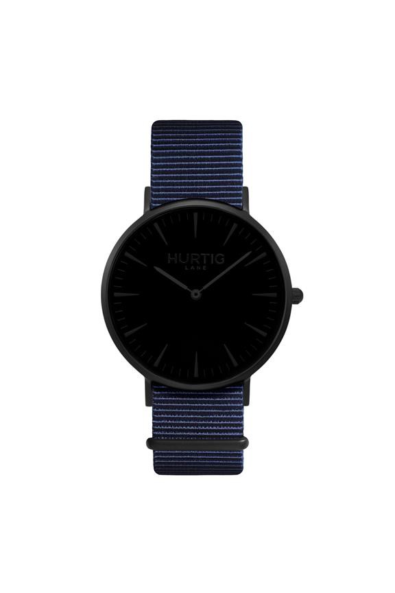 Montezuma Nato Watch All Black & Ocean Blue from Shop Like You Give a Damn