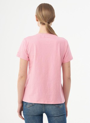 T-Shirt Butterfly Print Light Pink from Shop Like You Give a Damn