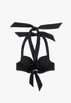 Bikini Top Abelia Black Structure via Shop Like You Give a Damn