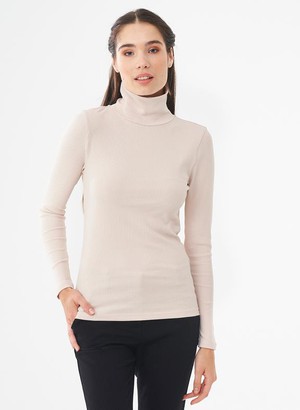 Turtleneck Organic Cotton Stone from Shop Like You Give a Damn