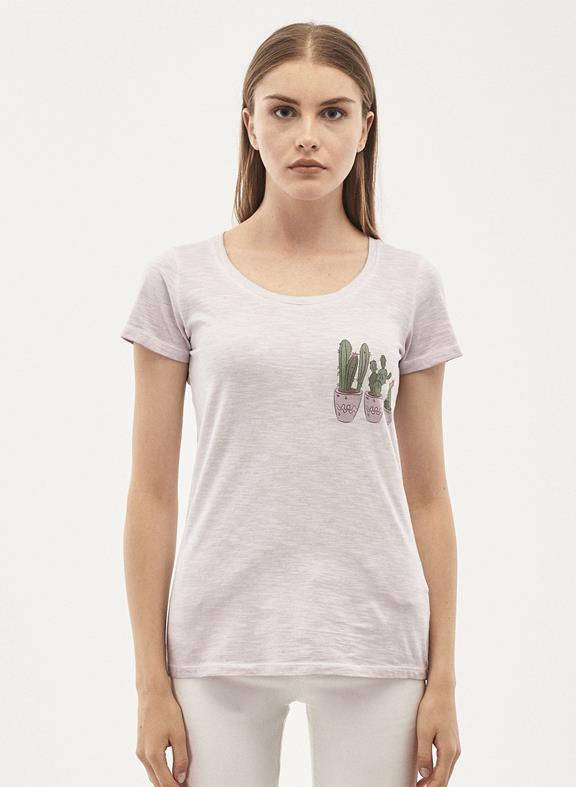 T-Shirt Organic Cotton Print Light Purple from Shop Like You Give a Damn