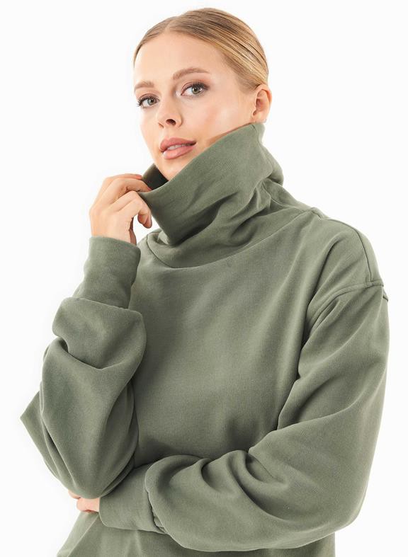 Sweater Turtleneck Organic Cotton Olive from Shop Like You Give a Damn