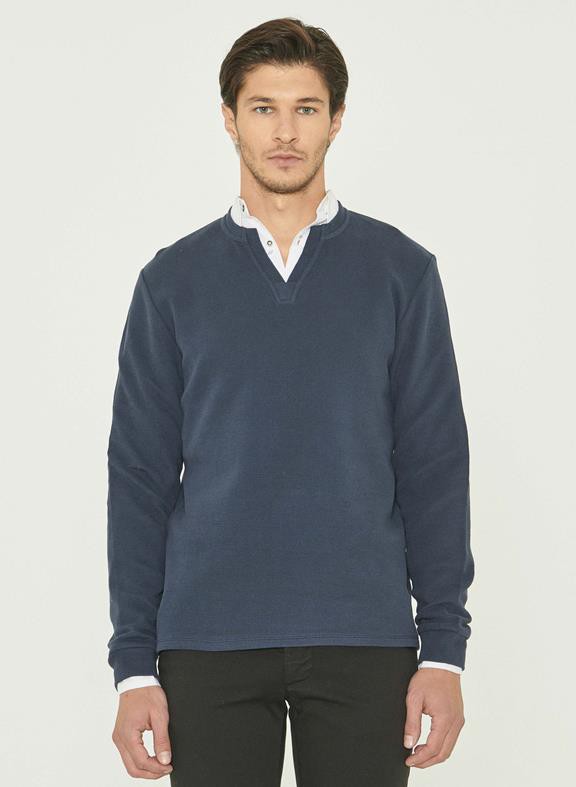 Top Long Sleeves Organic Cotton Navy from Shop Like You Give a Damn