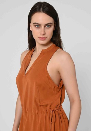 Maxi Dress Ramaria Dark Amber from Shop Like You Give a Damn
