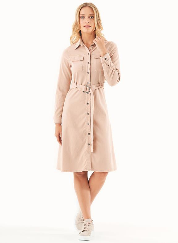 Shirt Dress Tencel Organic Cotton Beige from Shop Like You Give a Damn