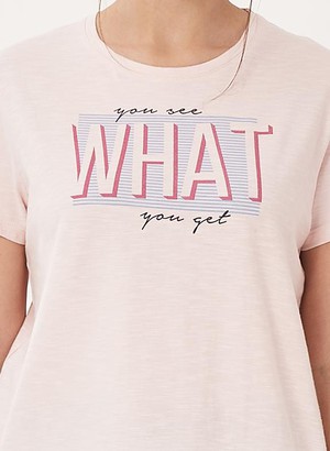 T-Shirt Print Light Pink from Shop Like You Give a Damn