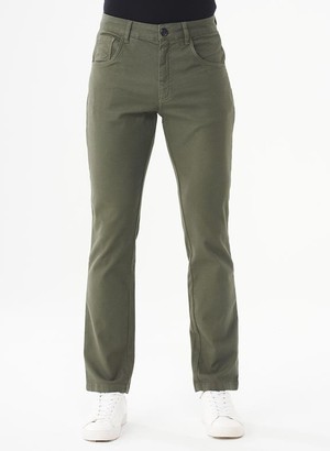 Five Pocket Pants Khaki Green from Shop Like You Give a Damn