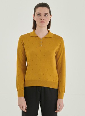 Sweater With Collar Yellow from Shop Like You Give a Damn