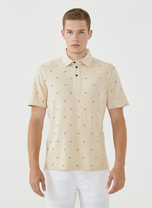 Polo Shirt Bicycles Beige from Shop Like You Give a Damn