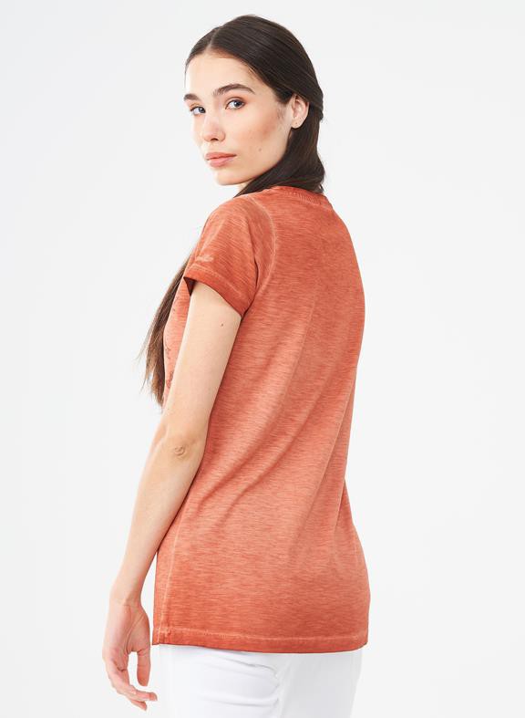 T-Shirt Bird Print Ginger Brown from Shop Like You Give a Damn