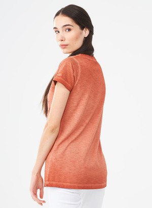 T-Shirt Bird Print Ginger Brown from Shop Like You Give a Damn