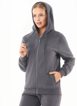 Soft Touch Zipped Hoodie Asphalt from Shop Like You Give a Damn