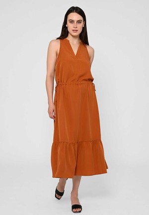 Maxi Dress Ramaria Dark Amber from Shop Like You Give a Damn