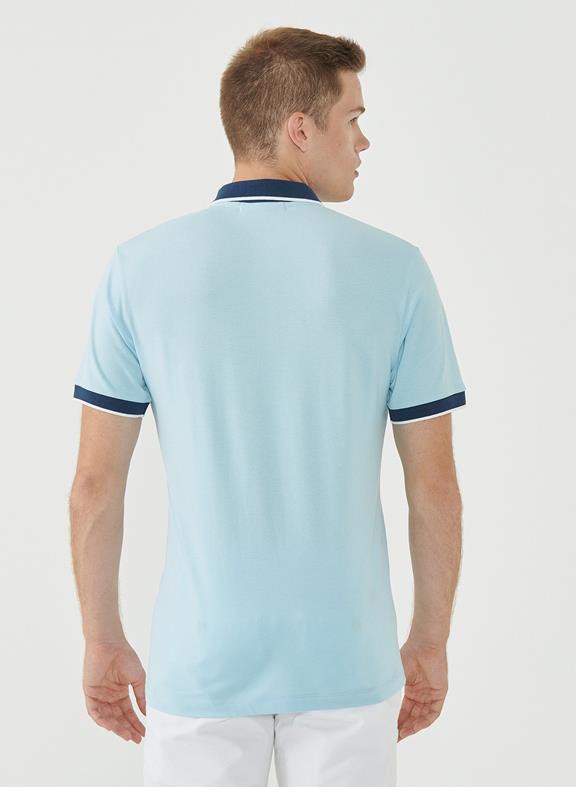 Polo Shirt Organic Cotton Light Blue from Shop Like You Give a Damn