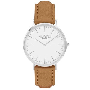 Watch Hymnal Silver White & Camel Brown from Shop Like You Give a Damn