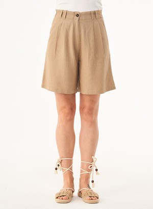 Short Wide Hem Beige from Shop Like You Give a Damn