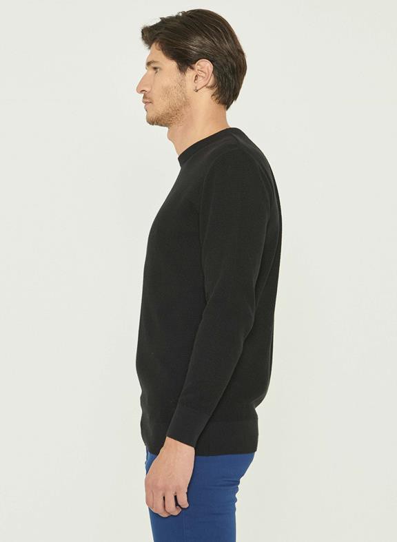 Knitted Sweater Black from Shop Like You Give a Damn