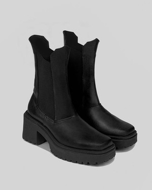 Squared Chelsea Boots Black from Shop Like You Give a Damn