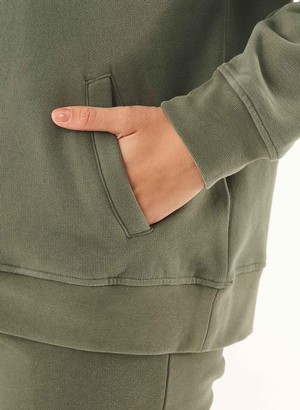 Sweat Hoodie Organic Cotton Mid Olive from Shop Like You Give a Damn