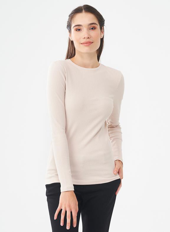 Long Sleeve Top Stone Beige from Shop Like You Give a Damn