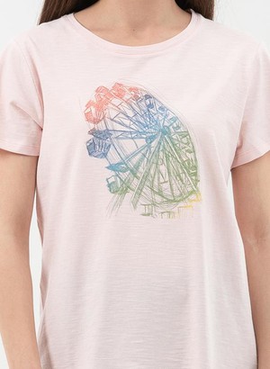 T-Shirt Ferris Wheel Light Pink from Shop Like You Give a Damn