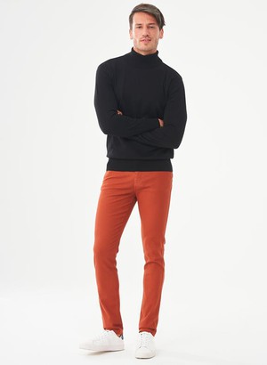 Skinny Chino Pants Ginger Brown from Shop Like You Give a Damn