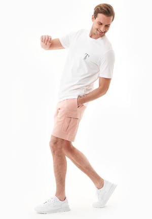 Cargo Sweatshorts Dusty Blush Pink from Shop Like You Give a Damn